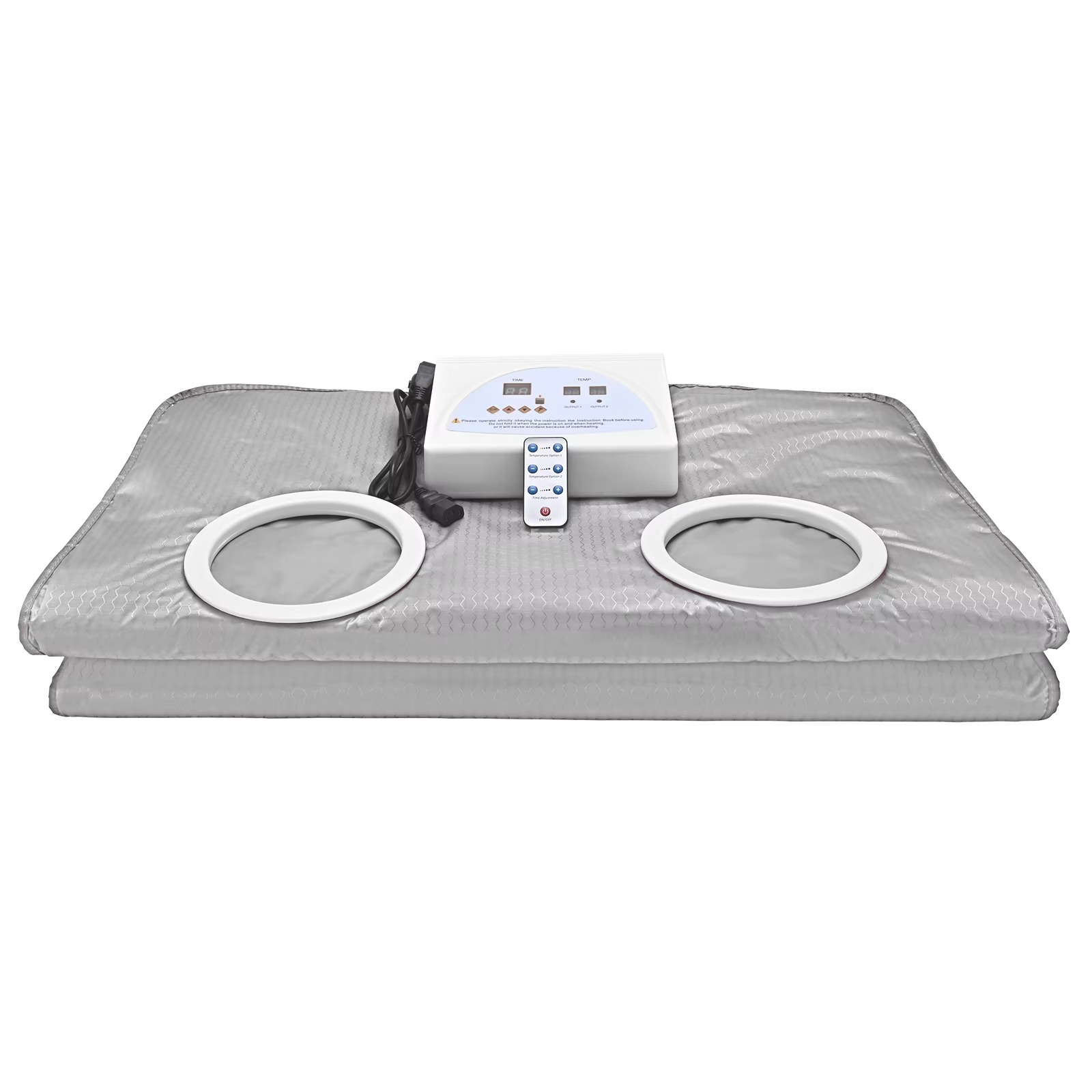 Magazaw infrared sauna blanket for weight loss with dual openings and remote control for convenience