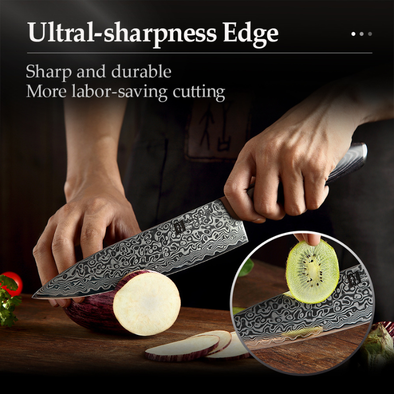 Chef Knife Japanese Style VG10 Damascus For Kitchen - Magazaw - World