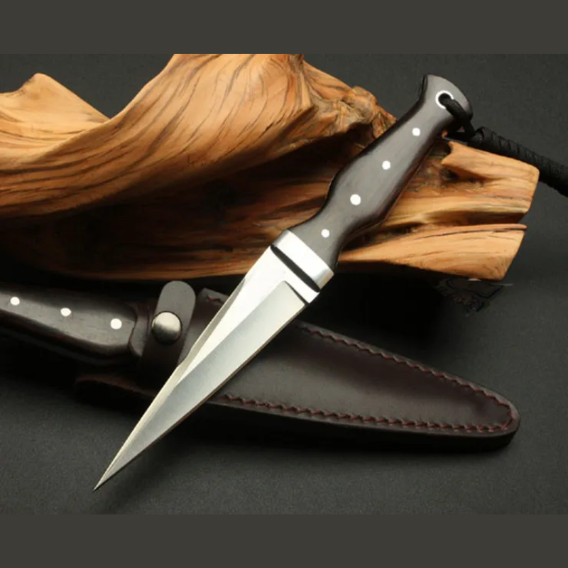 Fixed blade knife aus10a 60hrc satin blade For Hunting - Magazaw - World