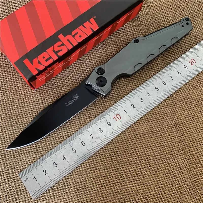 Kershaw 7900 /7900GRYBLK Folding Hunting Knife 3.75" Black - World
