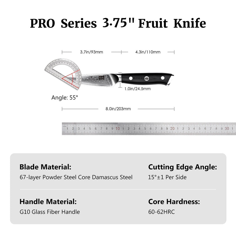 Kitchen Knife Damascus Steel Paring Knife 3.5 inch Small - Magazaw - World