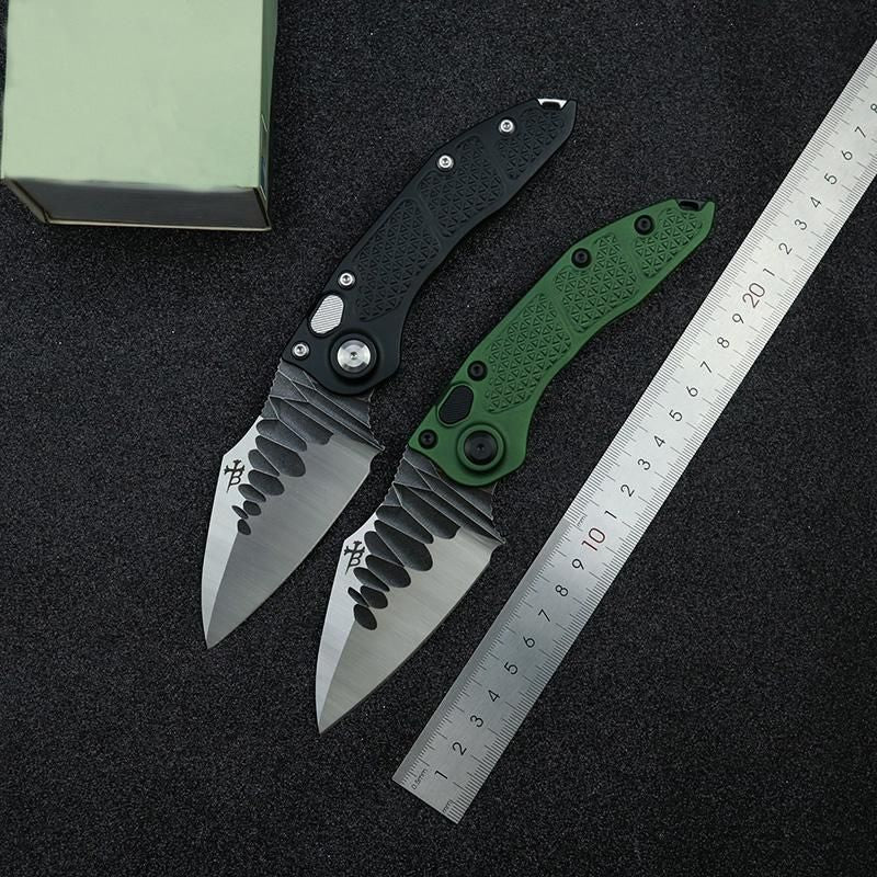 MT stitch folding M390 camping hunting knife - World