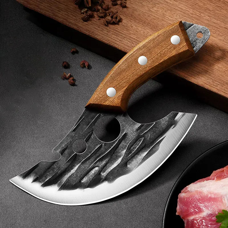 Meat cleaver Corkscrew Steak Vegetable fruit Portable Knife For Kitchen - Magazaw - World